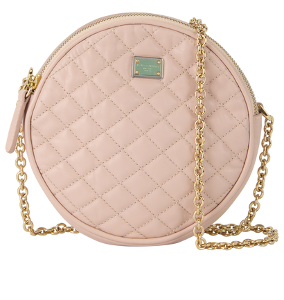 Round Quilted Crossbody, front view